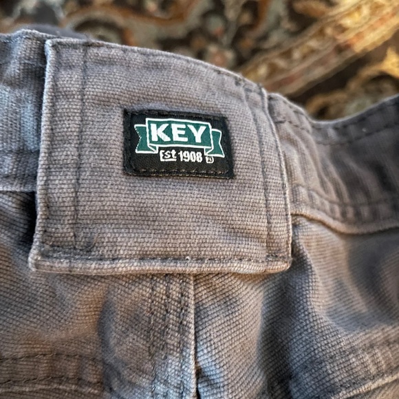 Key Men’s Work pants. New, washed /pre shrunk for whoever needs them 34x30 - Picture 2 of 4